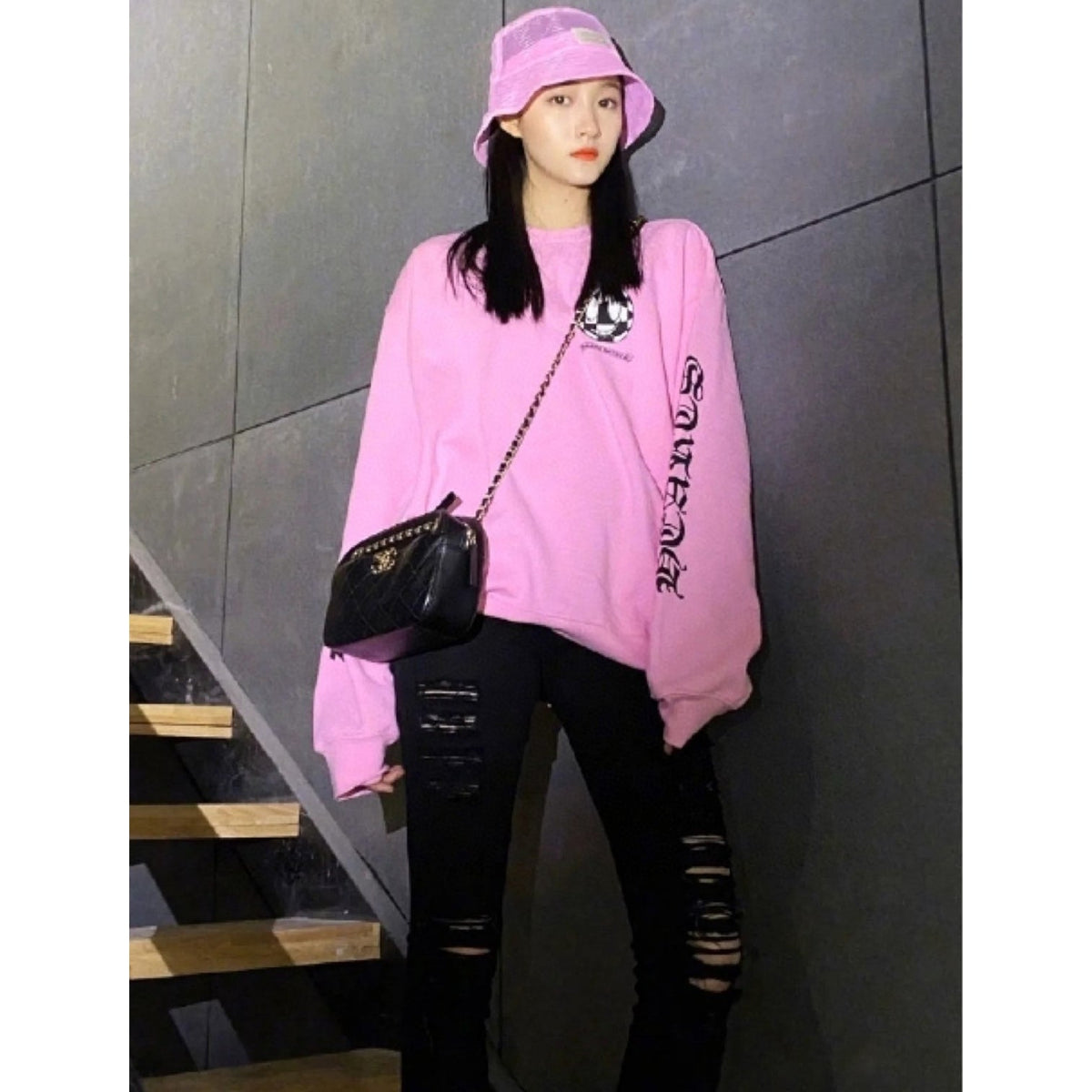 Chh Chrome Heart Long Sleeve Shirt Unisex Fashion Loose Long Sleeve Shirt