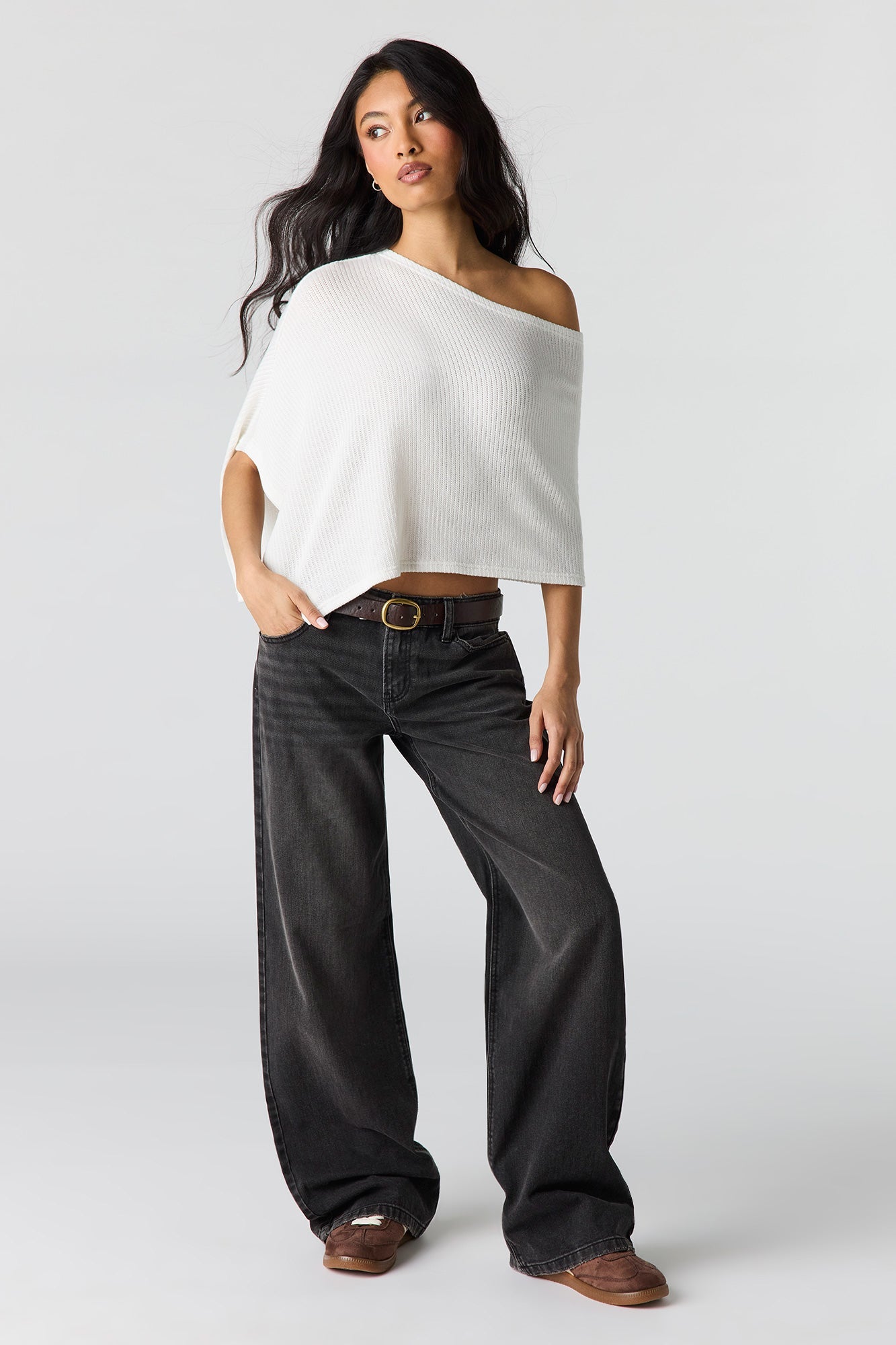 Ribbed Poncho