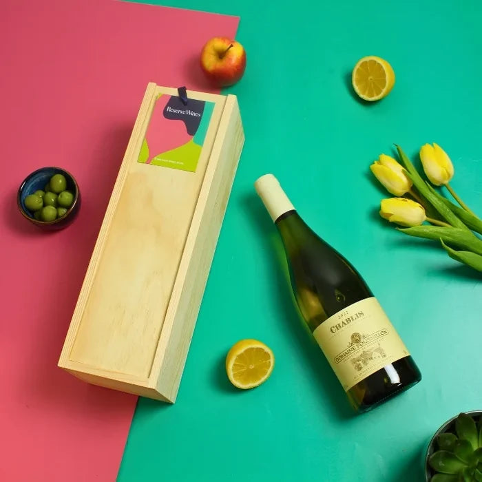 1 Bottle Chablis Gift in Wooden Box