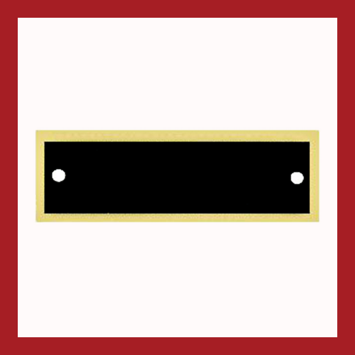 2.75" x 0.875" | Black & Gold Perpetual Plate