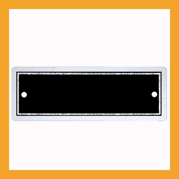 3" x 1" | Black & Silver Perpetual Plate