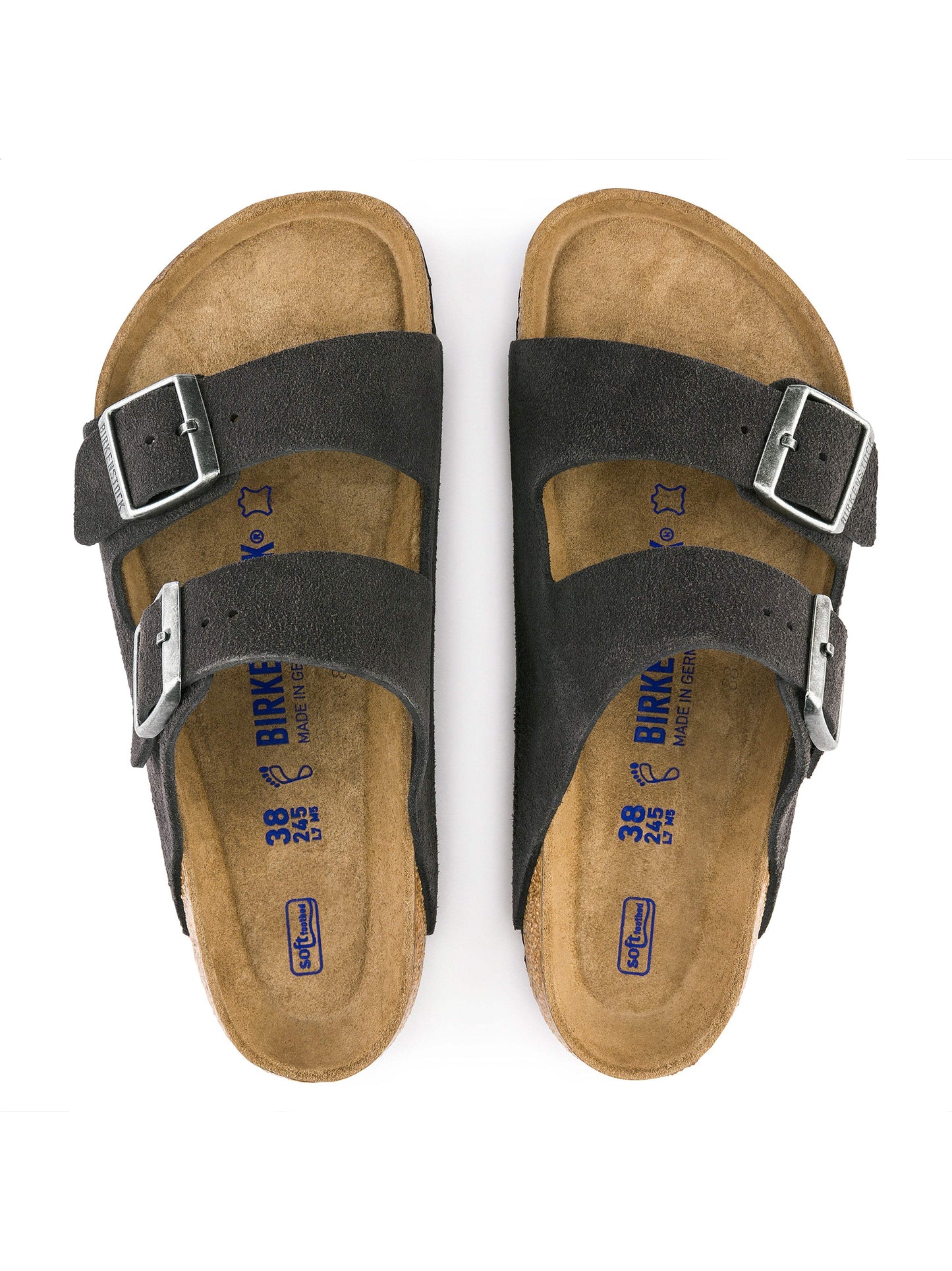 Birkenstock Men's Arizona Soft Footbed - Velvet Gray
