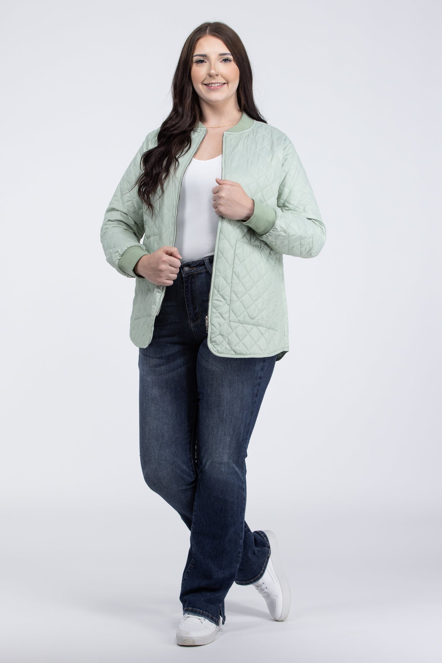 Aspire to Inspire Women's Quilted Bomber Jacket