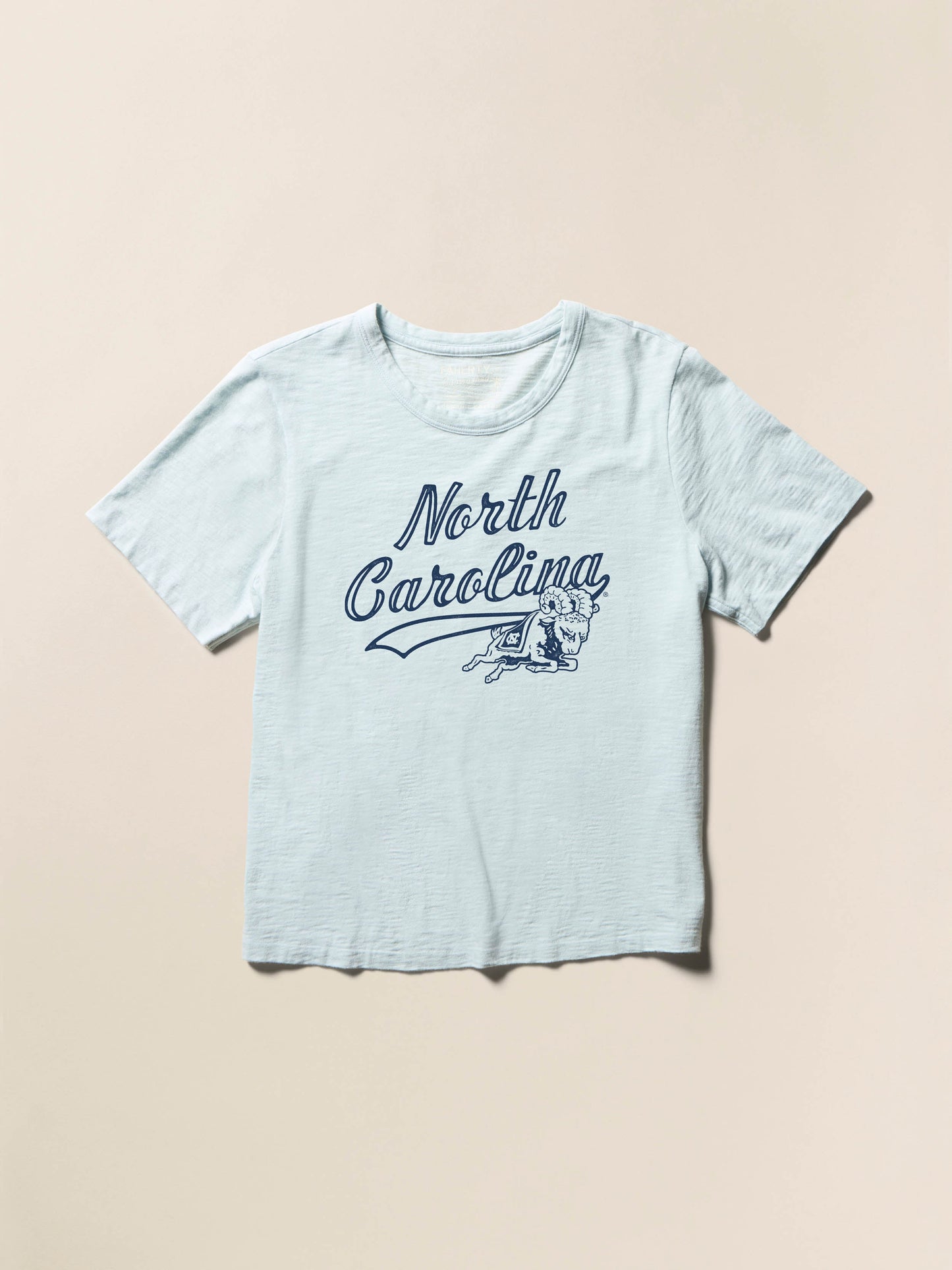 University of North Carolina Sunwashed Essential Tee - Sky