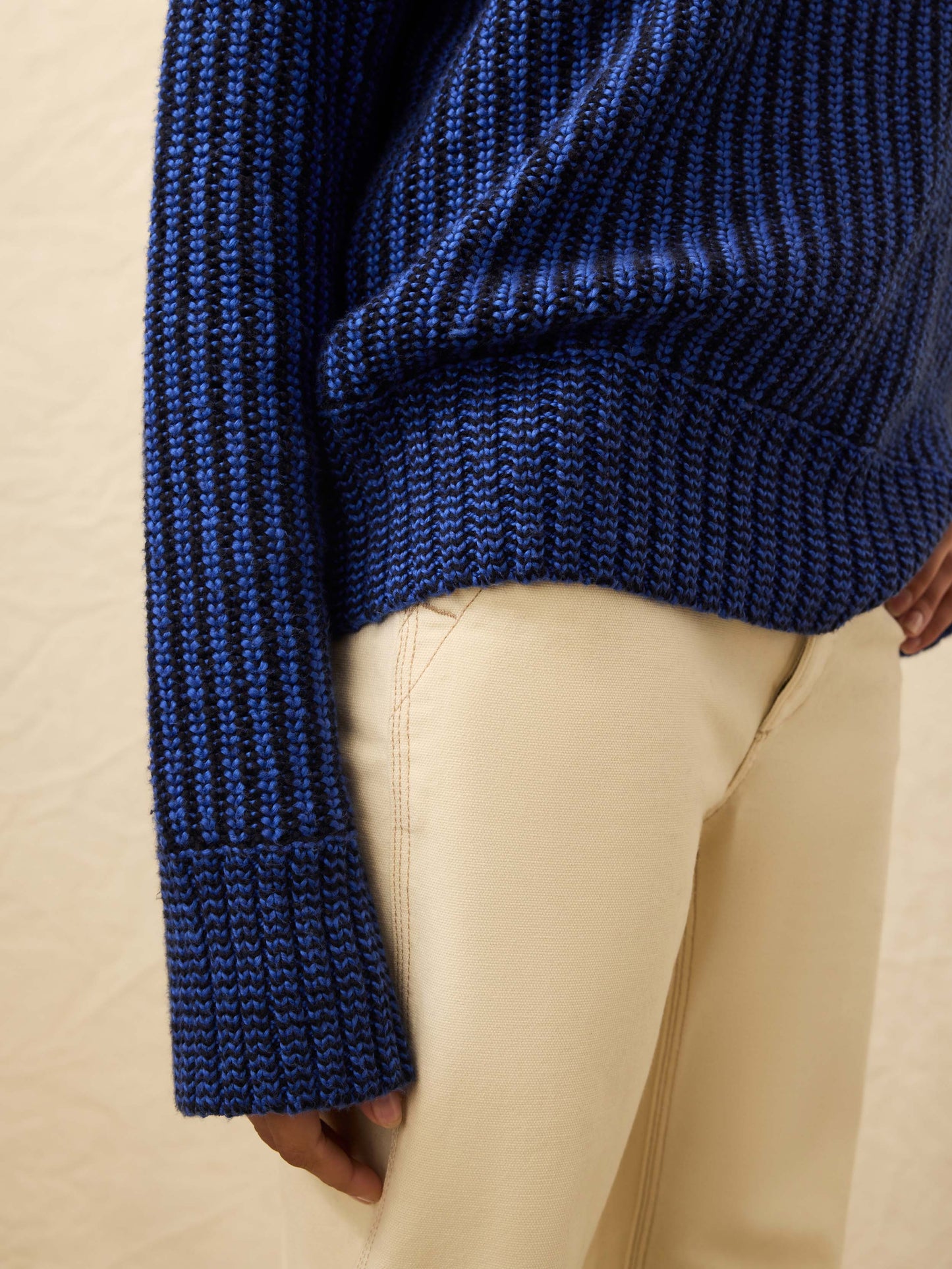 Heirloom Cotton Relaxed Crew - Snorkel Stripe
