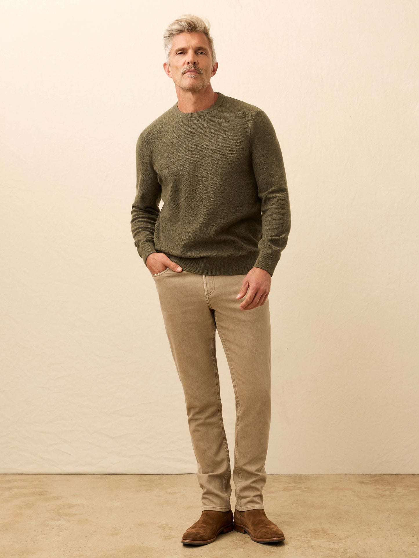 Jackson Crew Sweater - Olive Heather
