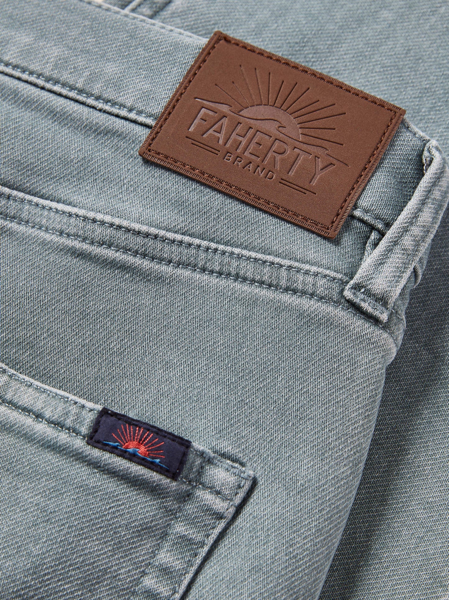 Stretch Terry 5-Pocket Pant - Ocean Glass