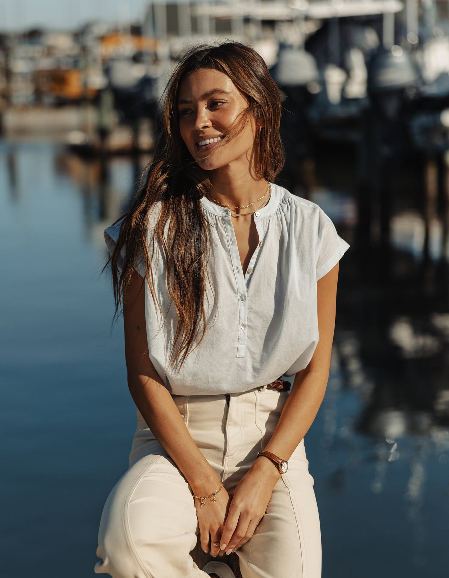 Featherweight Short Sleeve Blouse