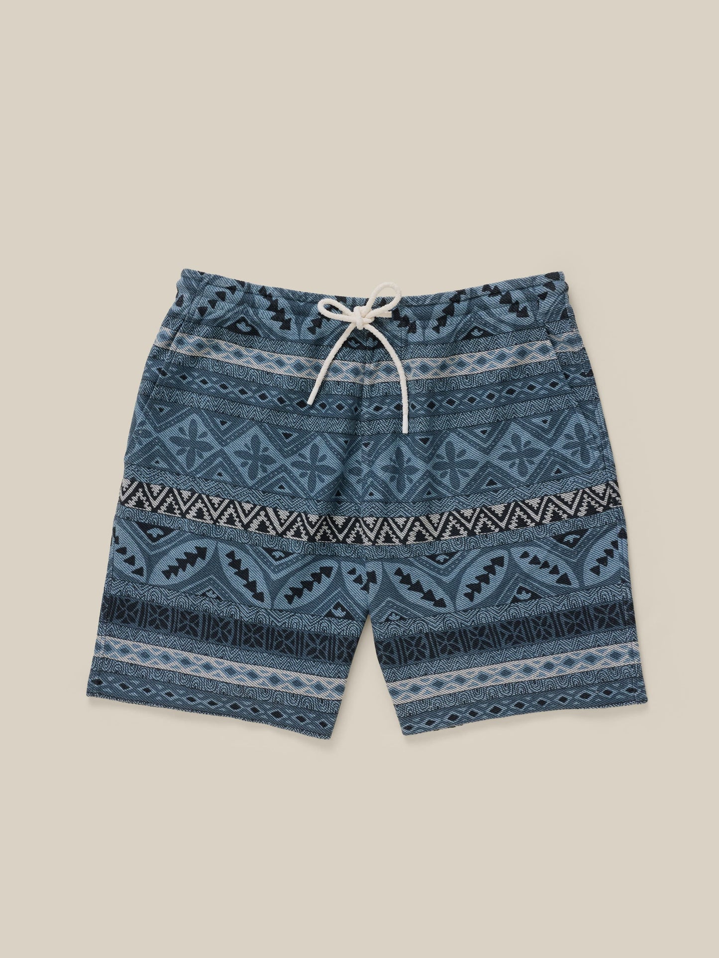 Baja Knit Short - Cay Blues Block