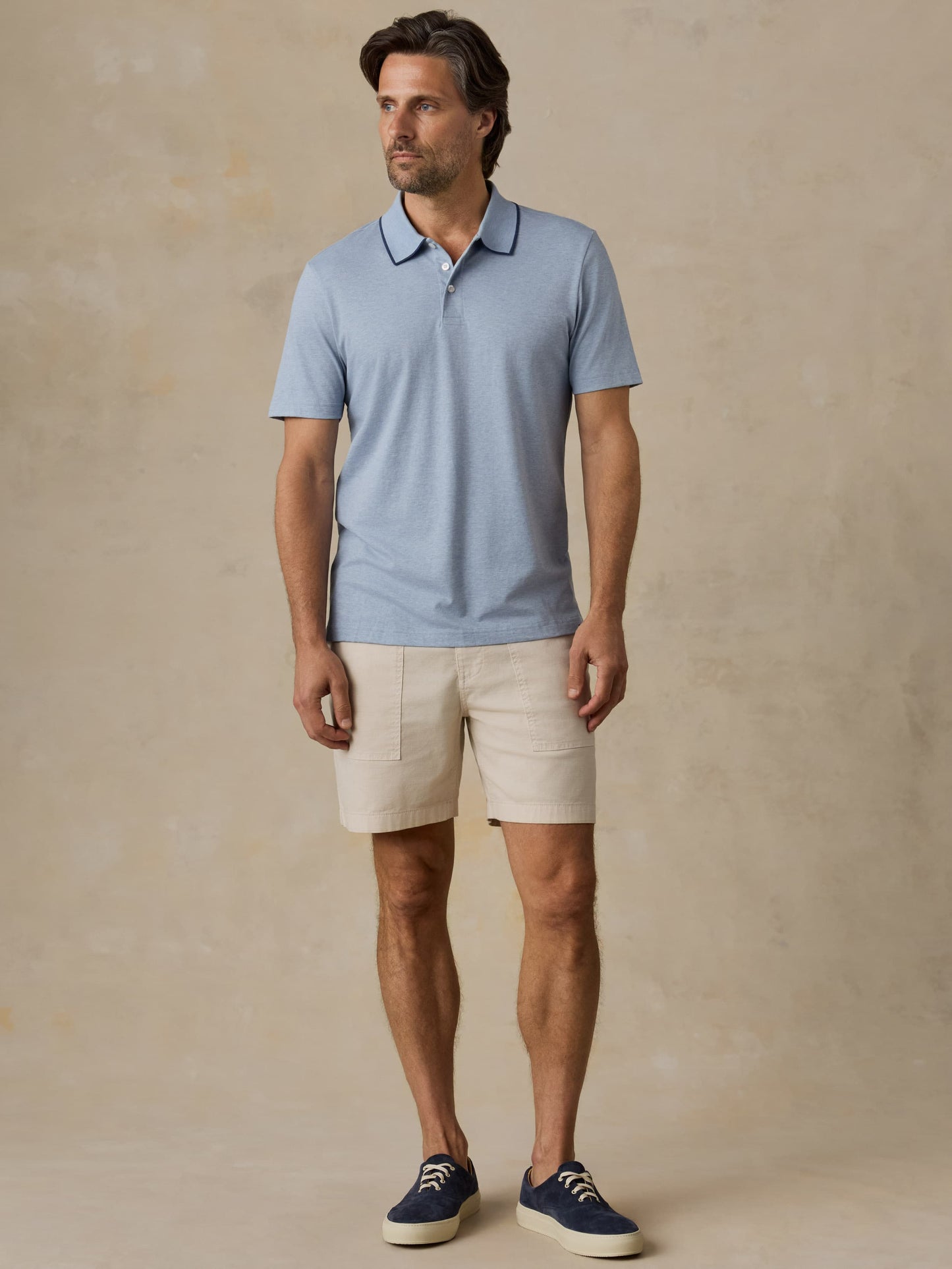 Short-Sleeve Movement™ Pique Polo - Inland Creek Melange