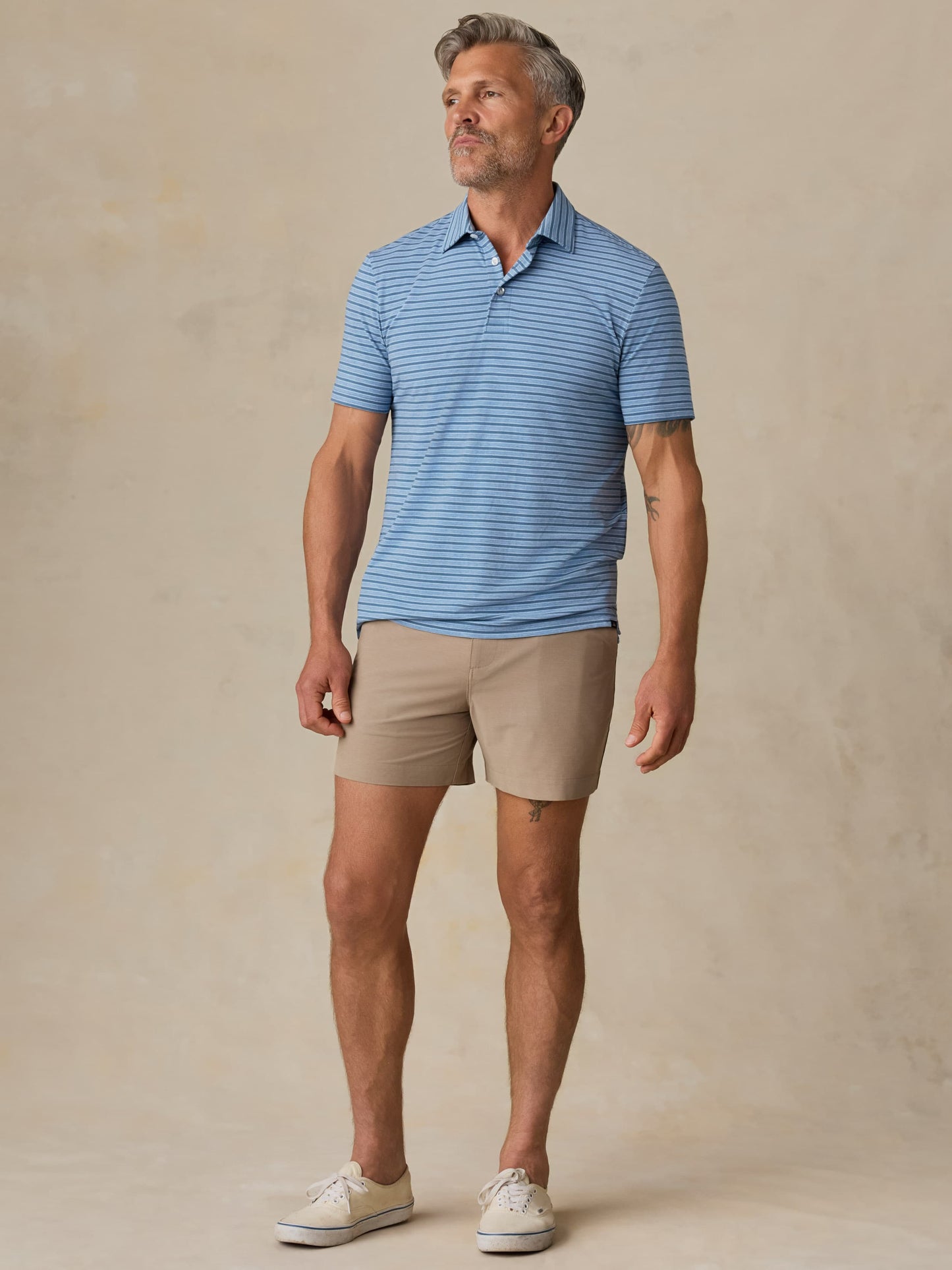 Short-Sleeve Movement™ Polo - Creek Falls Stripe