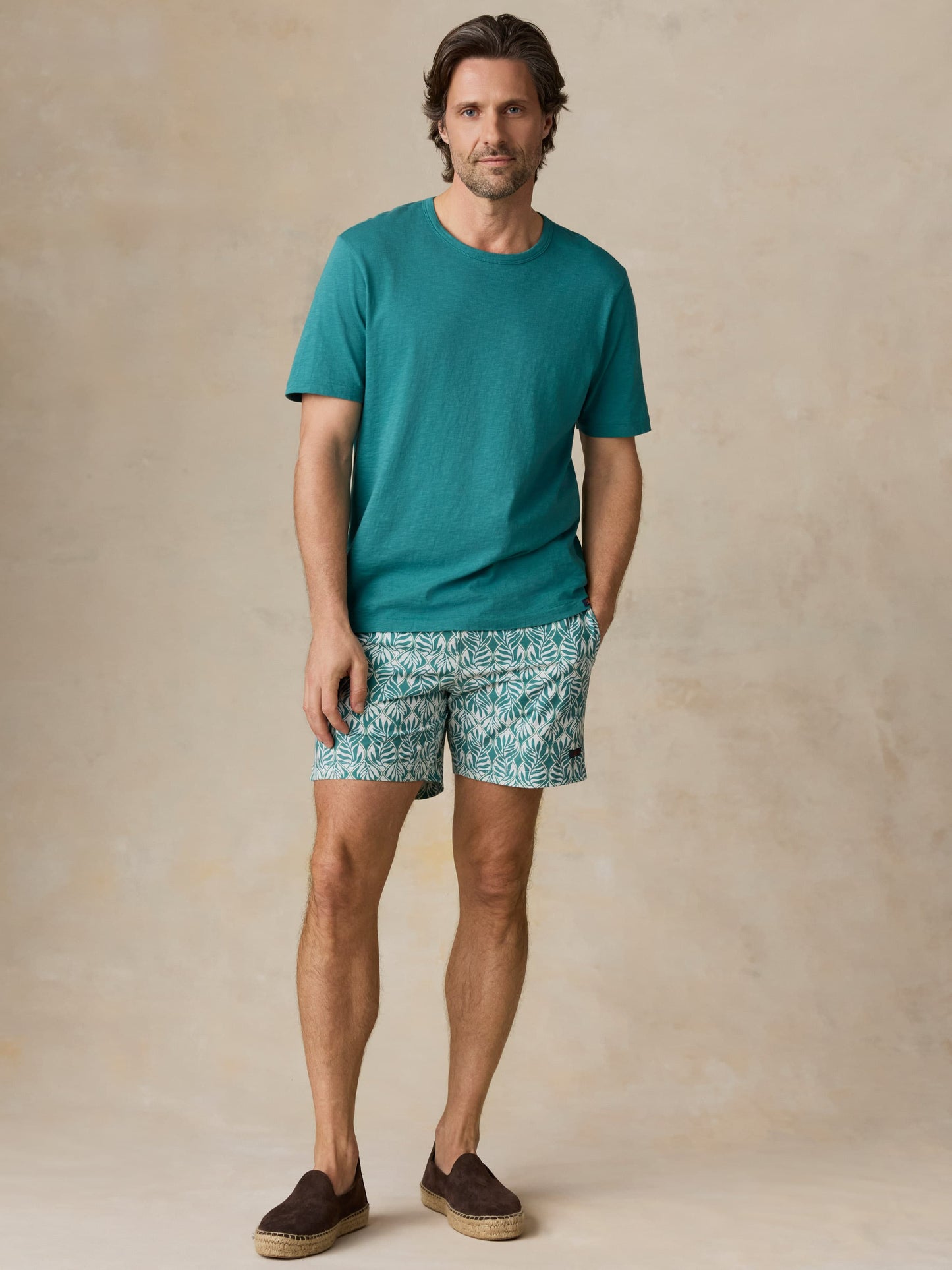 Sunwashed Regenerative Tee - Biscayne Green