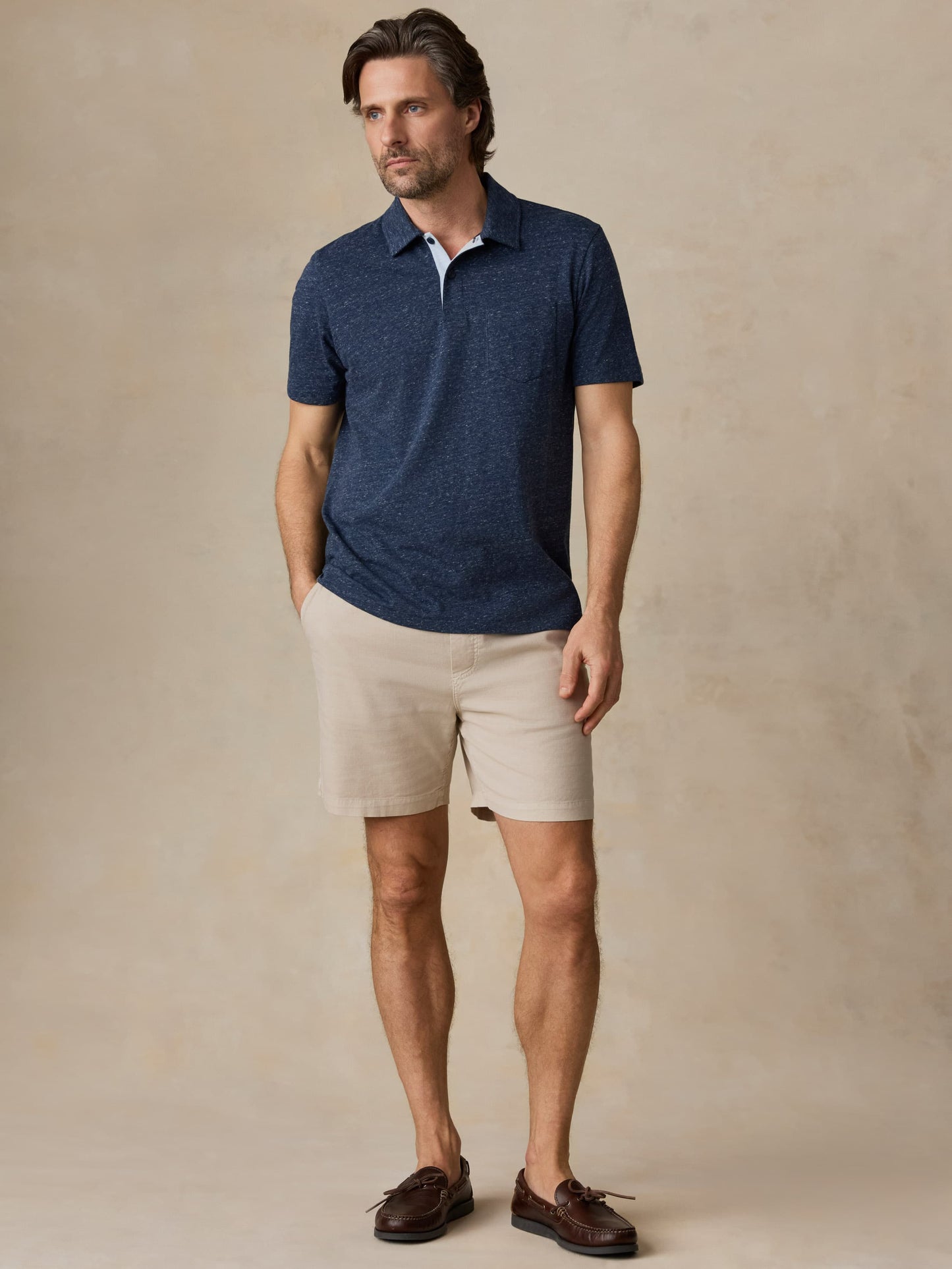 Short-Sleeve Breeze Polo - Midnight Skies Heather