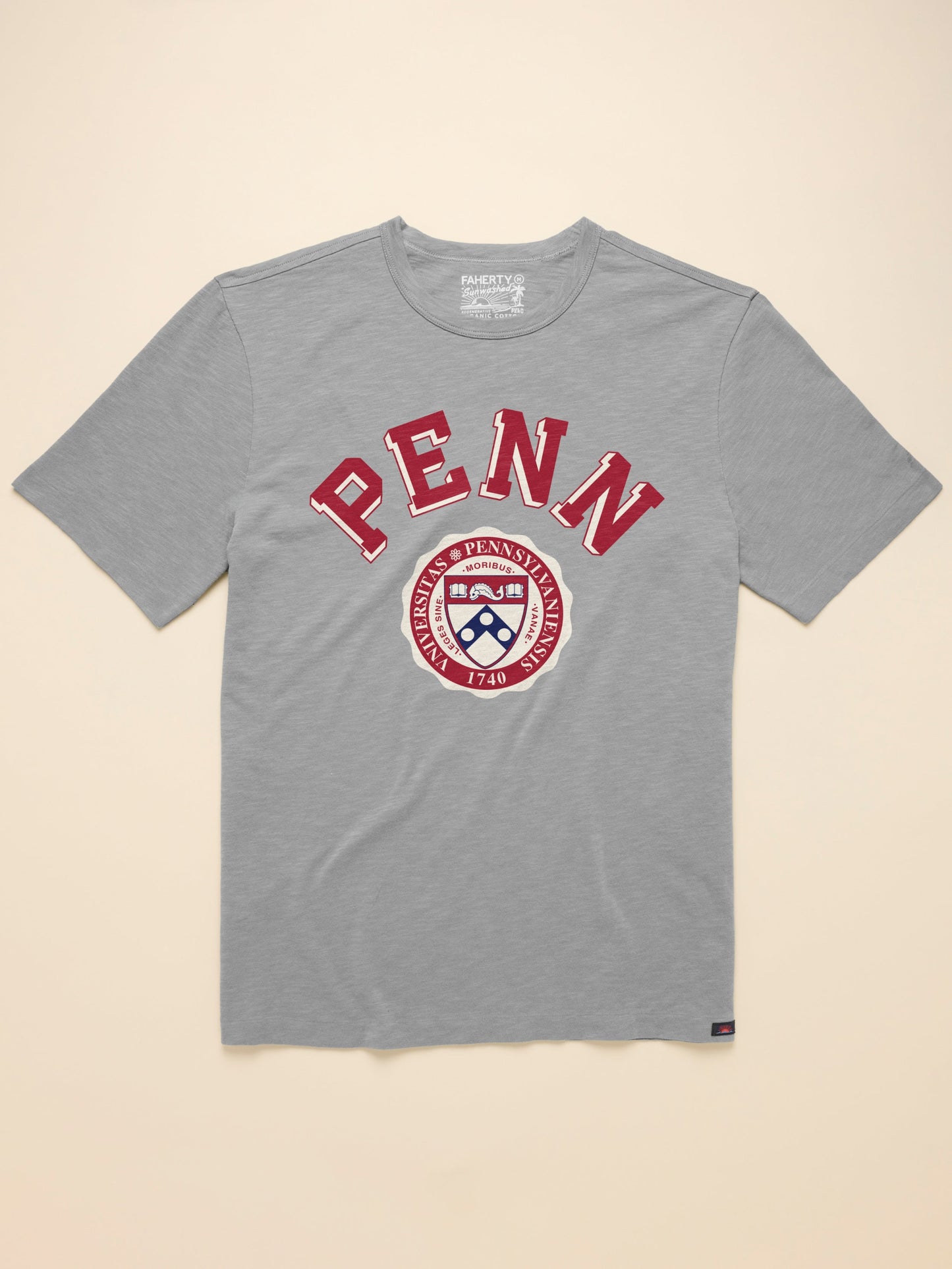 University of Pennsylvania Sunwashed Tee - Granite Heather