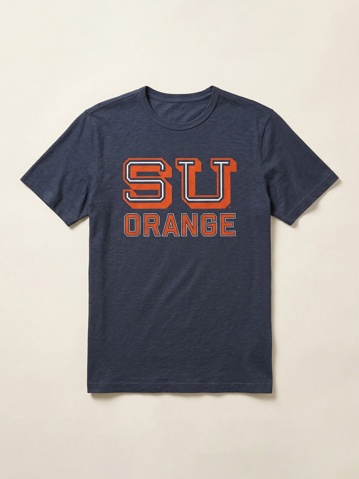 Syracuse University Sunwashed Regenerative Tee - Dune Navy