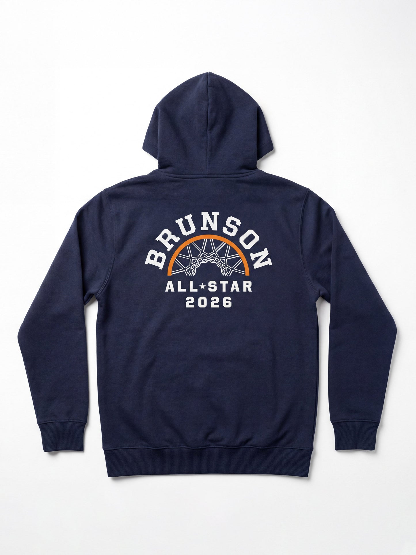 Jalen Brunson All-Star Weekend High Standard Fleece Zip Hoodie - Blue Nights