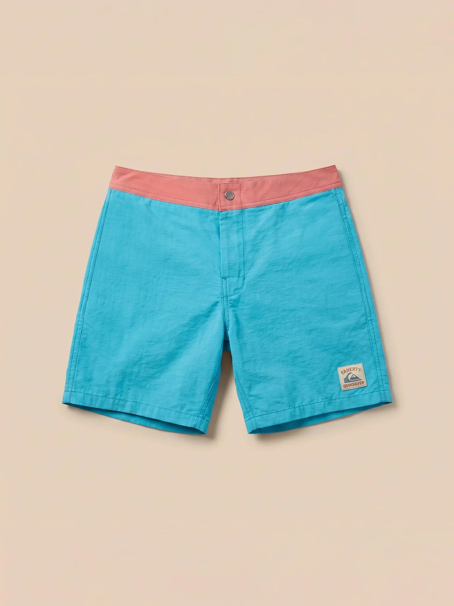 Faherty x Quiksilver Boardshort - Teal Sunrise Block