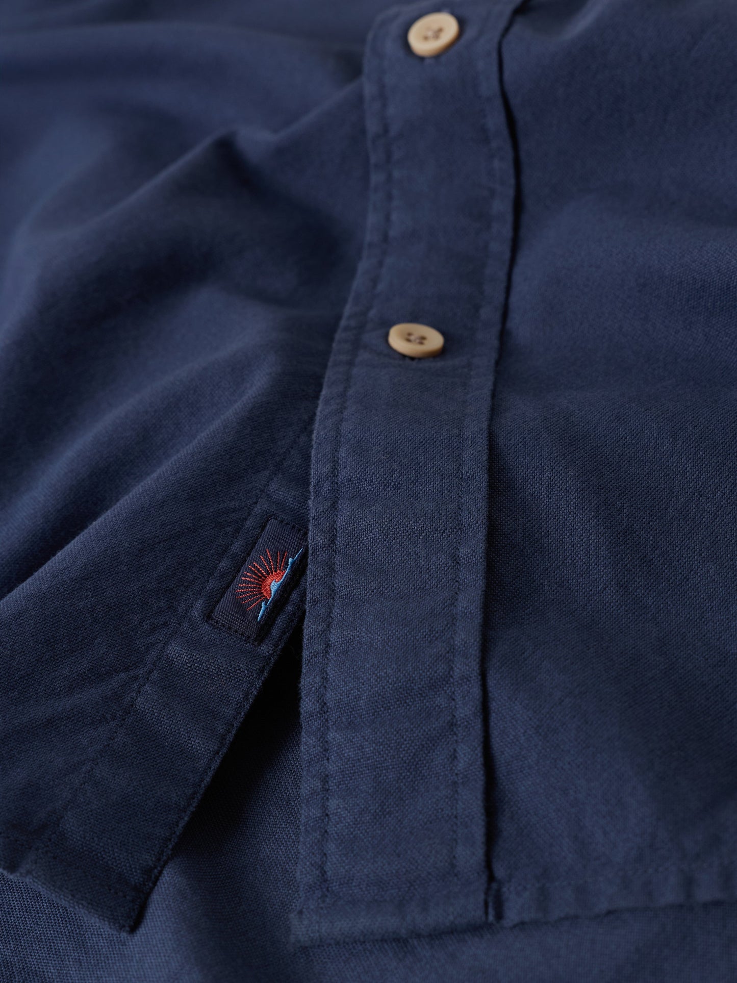 Laundered Oxford Shirt - River Navy