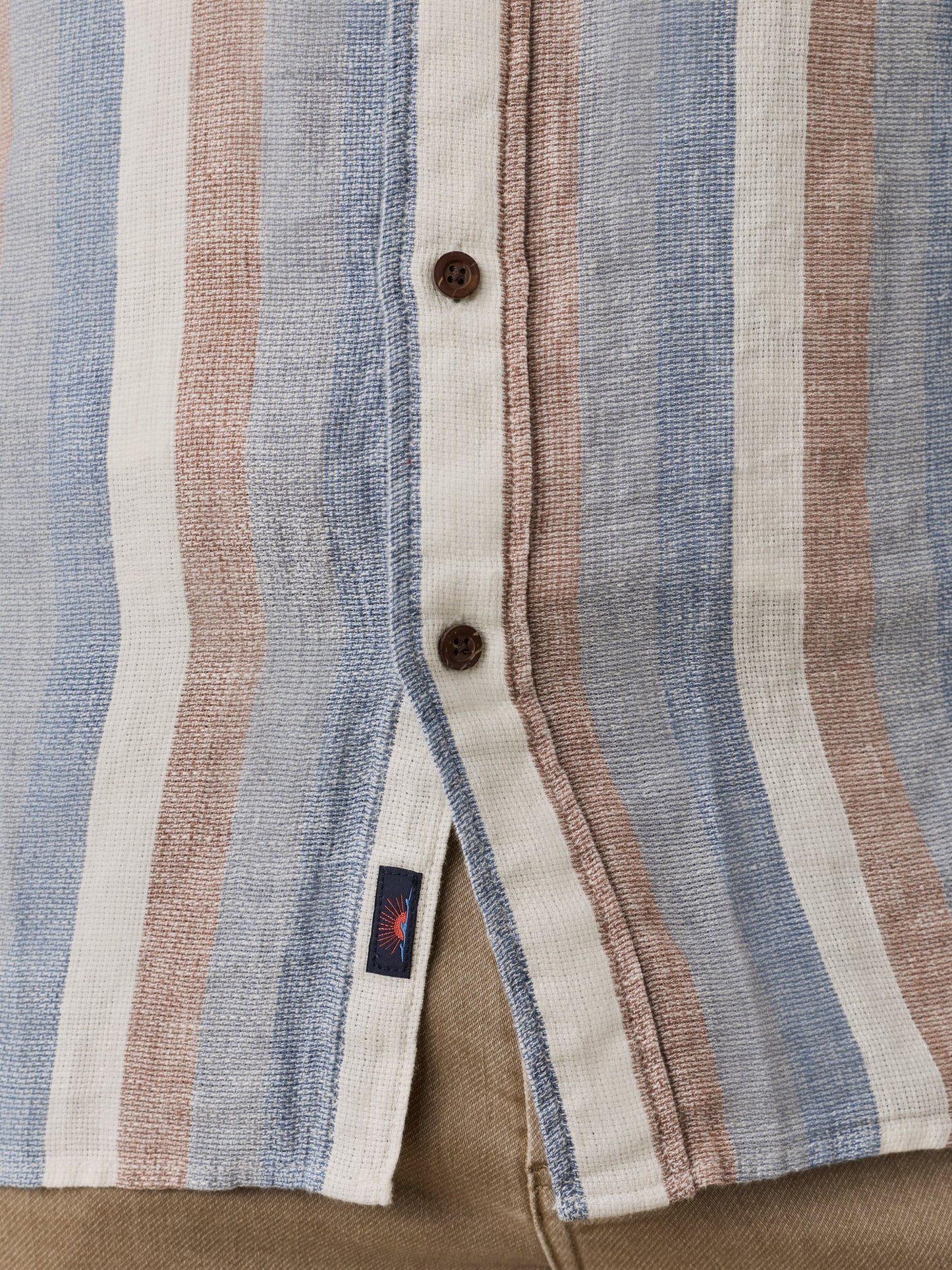 Short-Sleeve Palma Linen Shirt - Meadow Lake Stripe