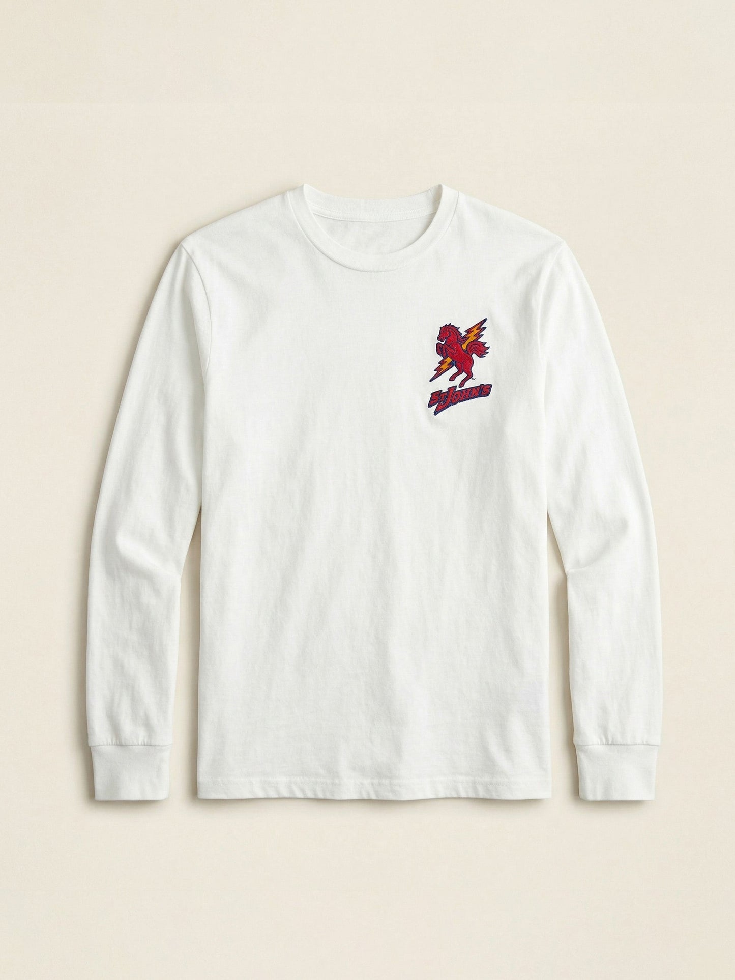St. John's Long-Sleeve Sunwashed Tee - White