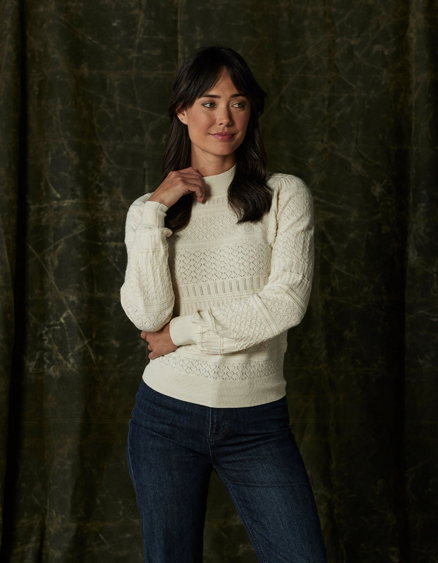 Olivia Pointelle Sweater