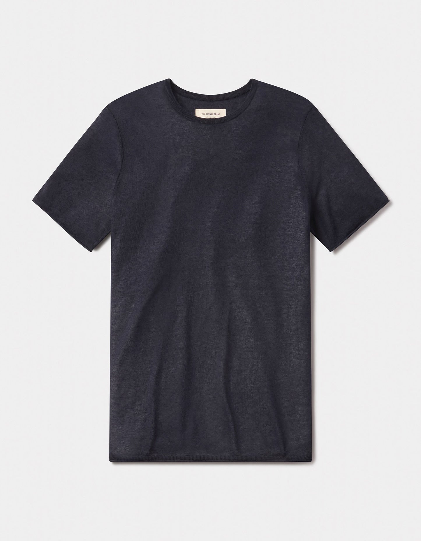 Summer Linen-Blend Knit Tee