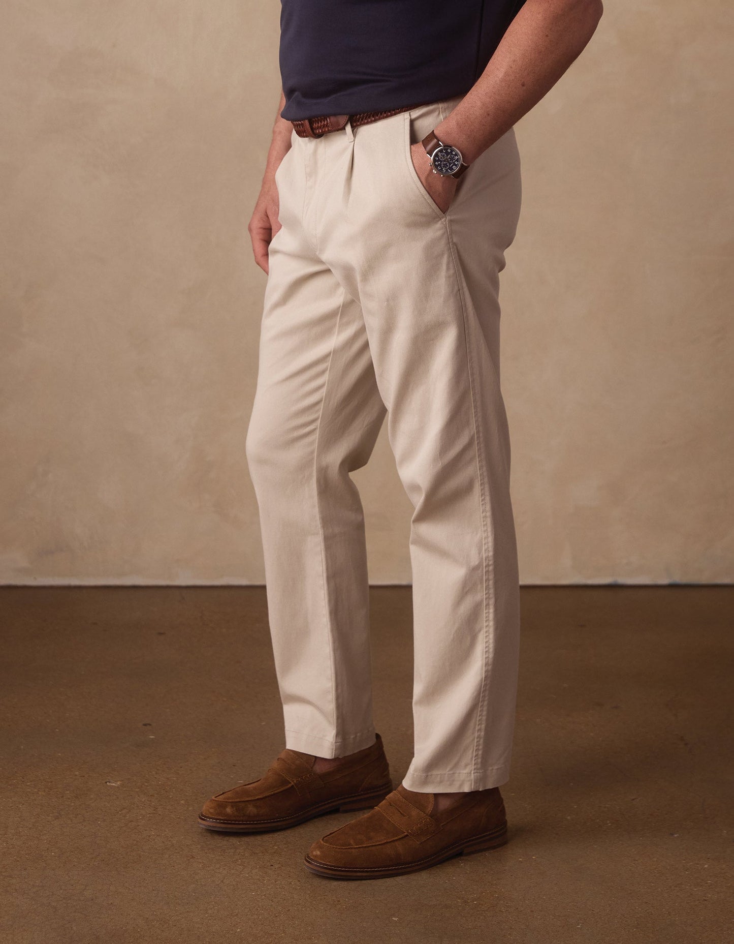 Comfortech Twill Pant in Stone