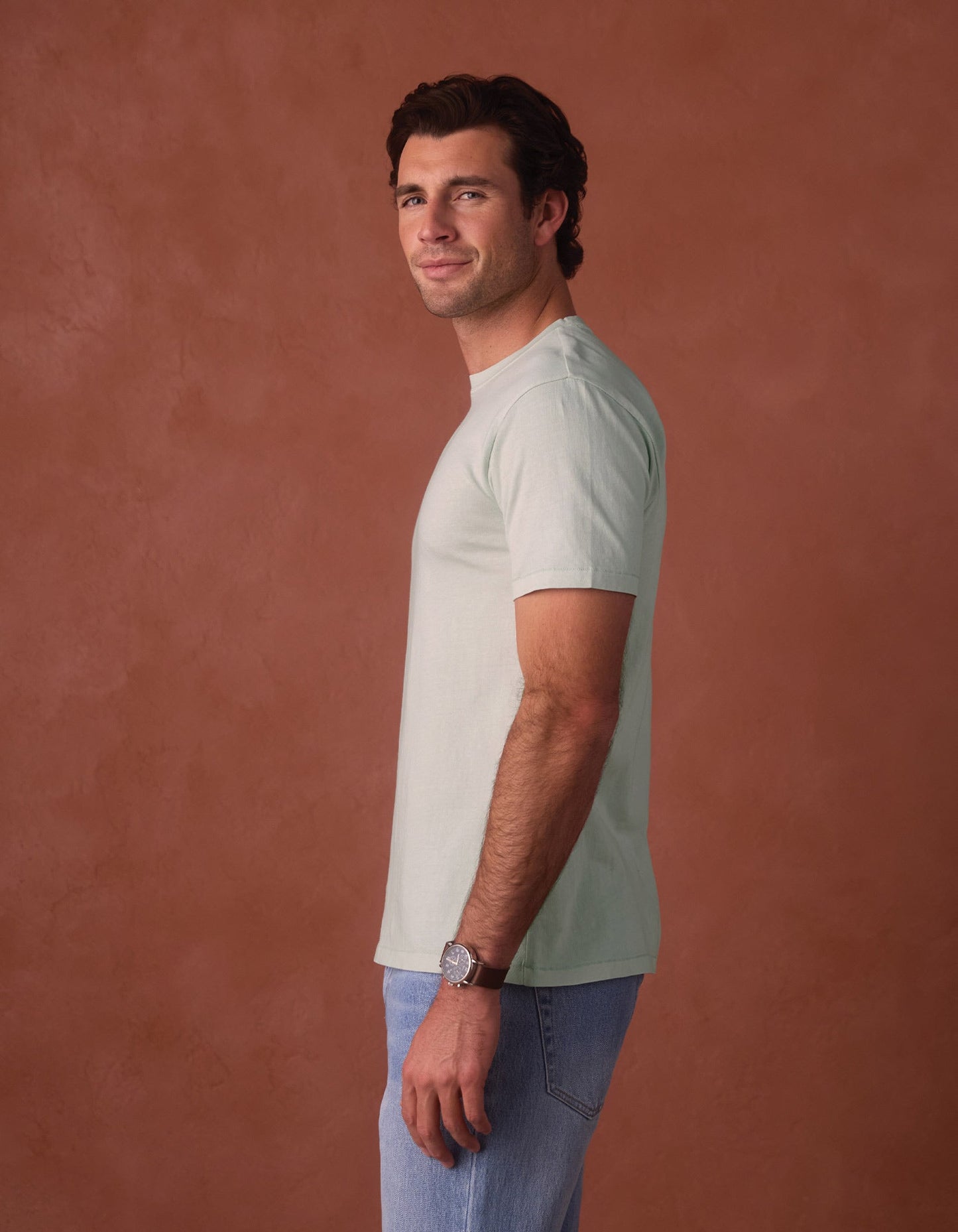 Normal Jersey Classic Tee in Sea Glass