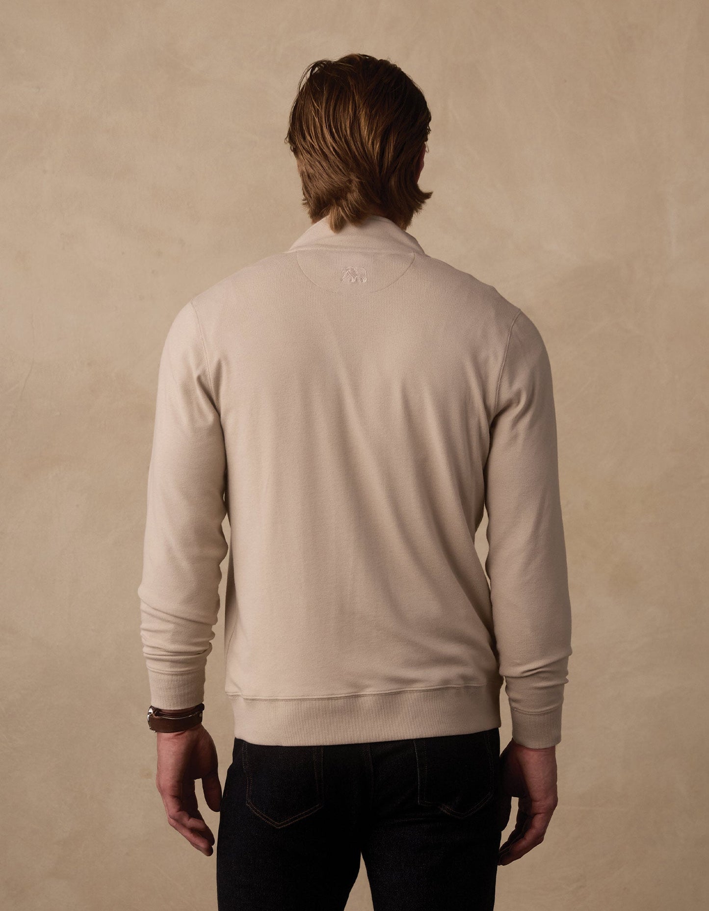 Puremeso Weekend Quarter Zip in Pumice