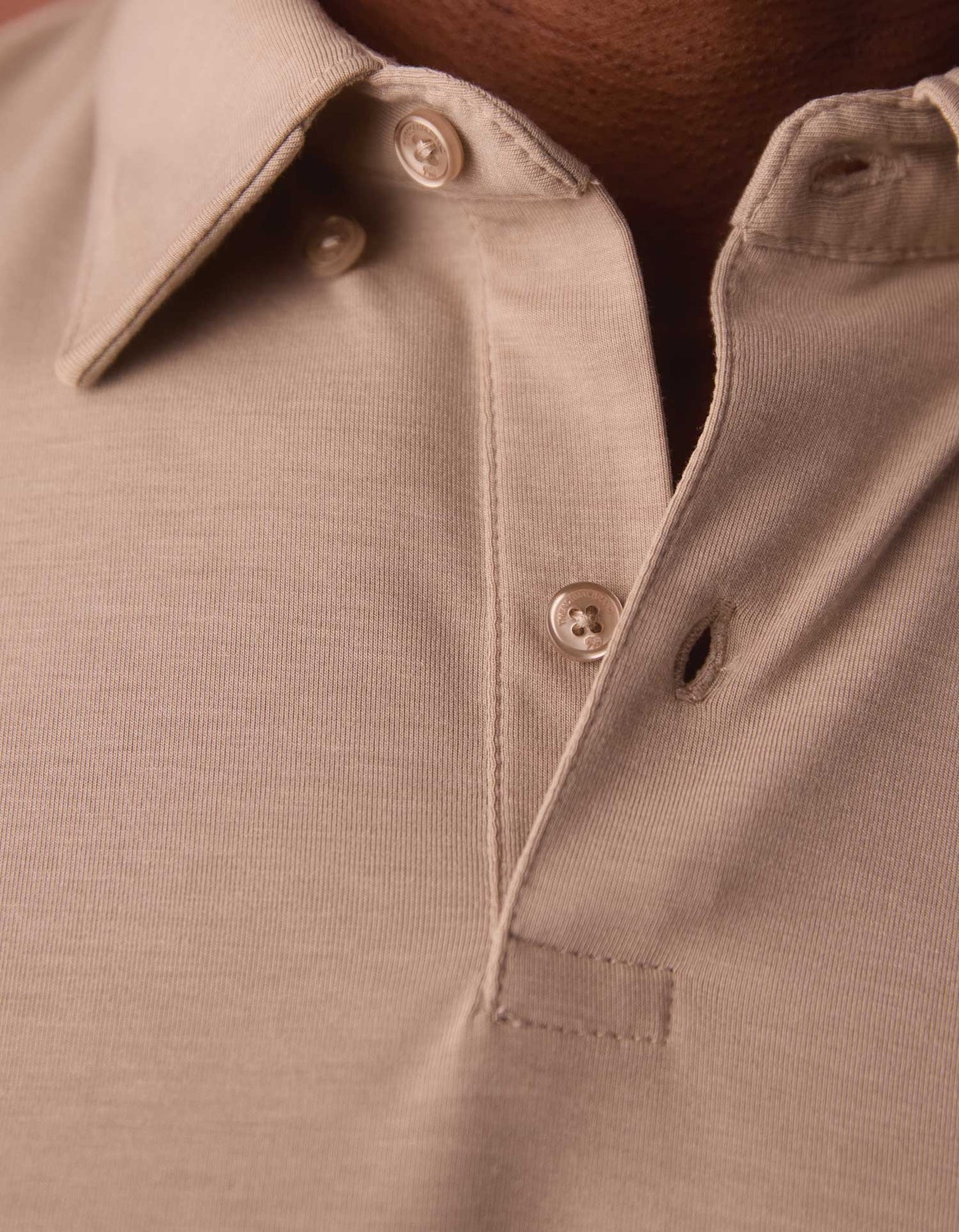 LuxeJersey Polo in Fawn