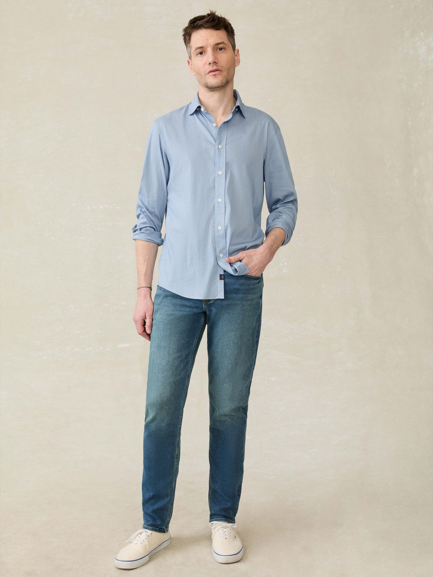 The Movement™ Shirt - Azure Pincheck