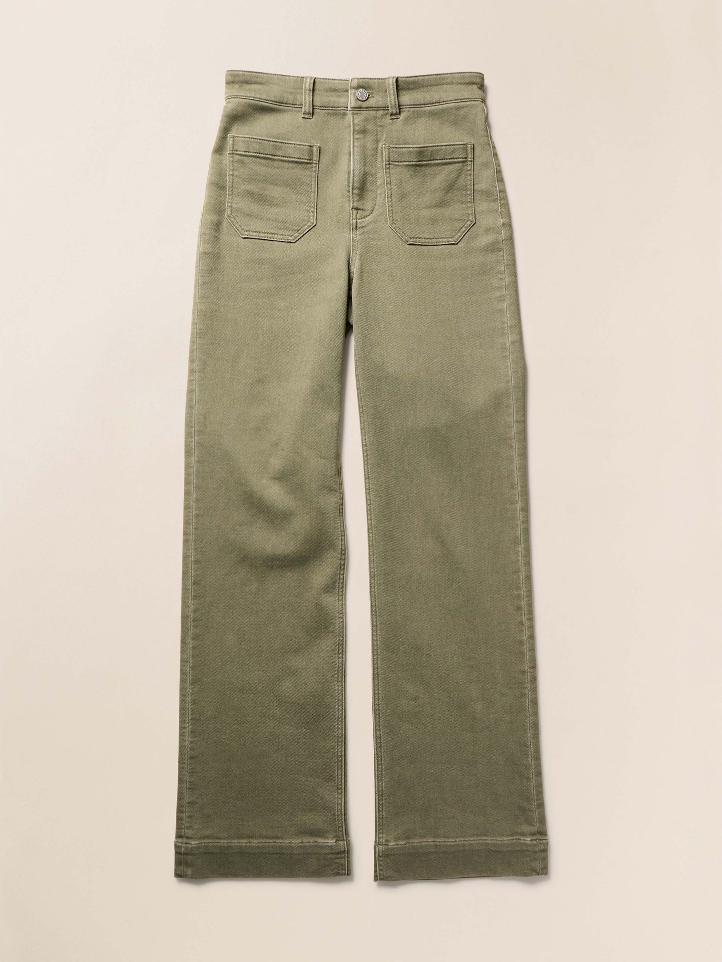Stretch Terry Patch Pocket Pant - Island Olive