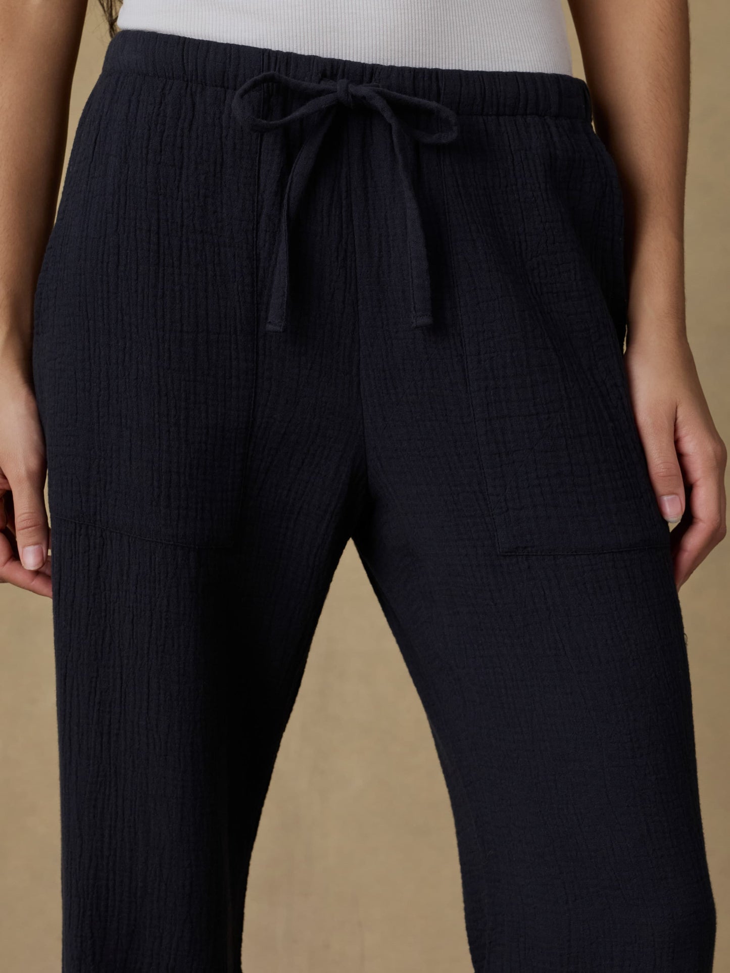 Laidback Gauze Pant - Black