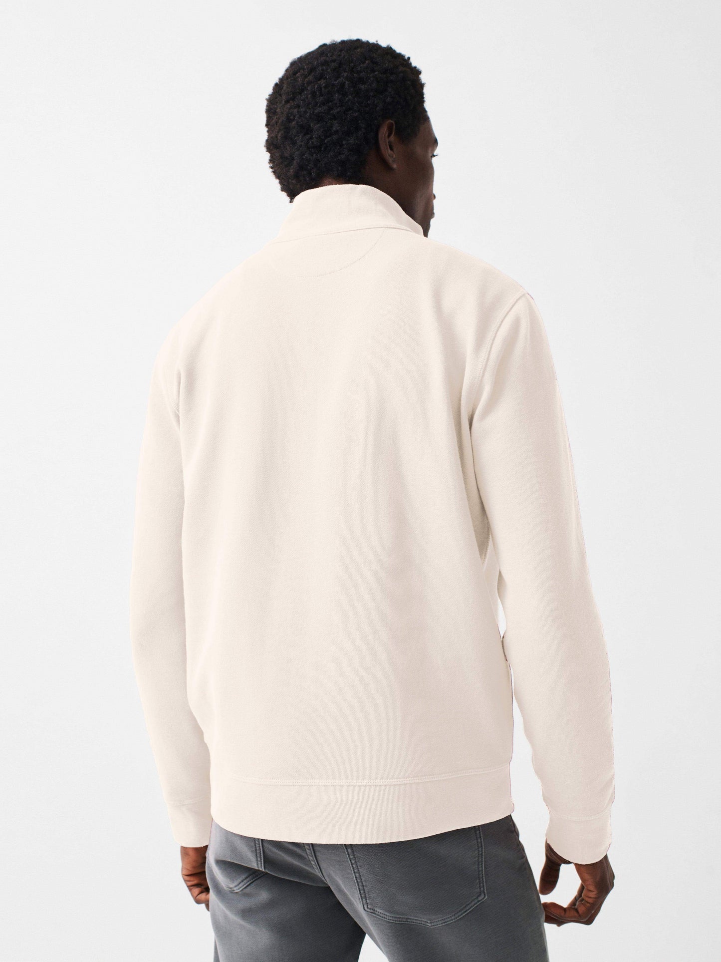 Amagansett Long-Sleeve Terry Quarter-Zip - Solar White