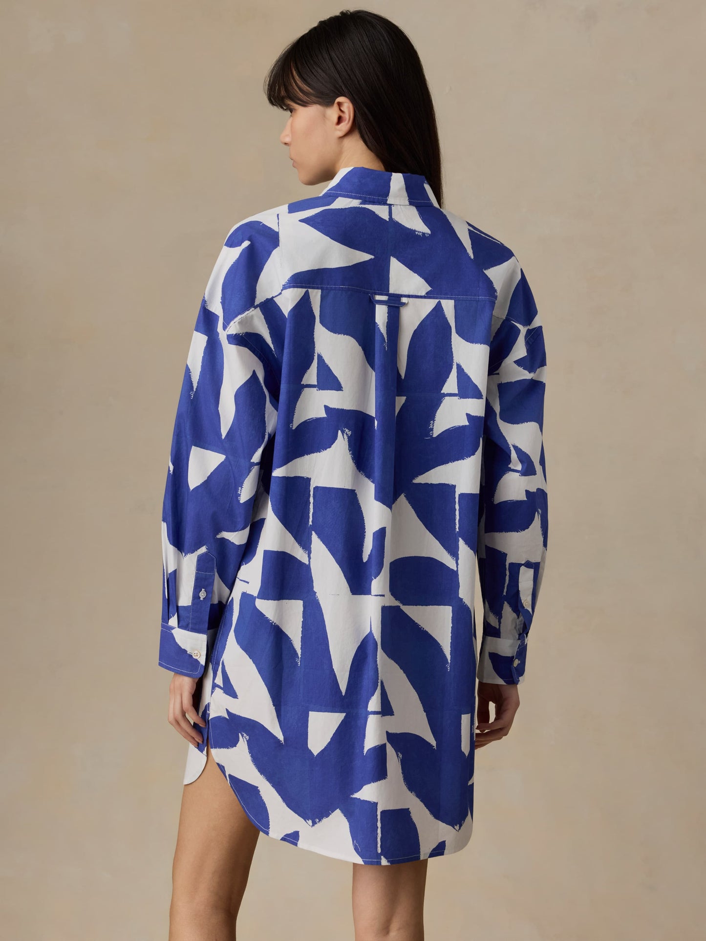 Coastal Poplin Kova Shirtdress - Summer Leaf