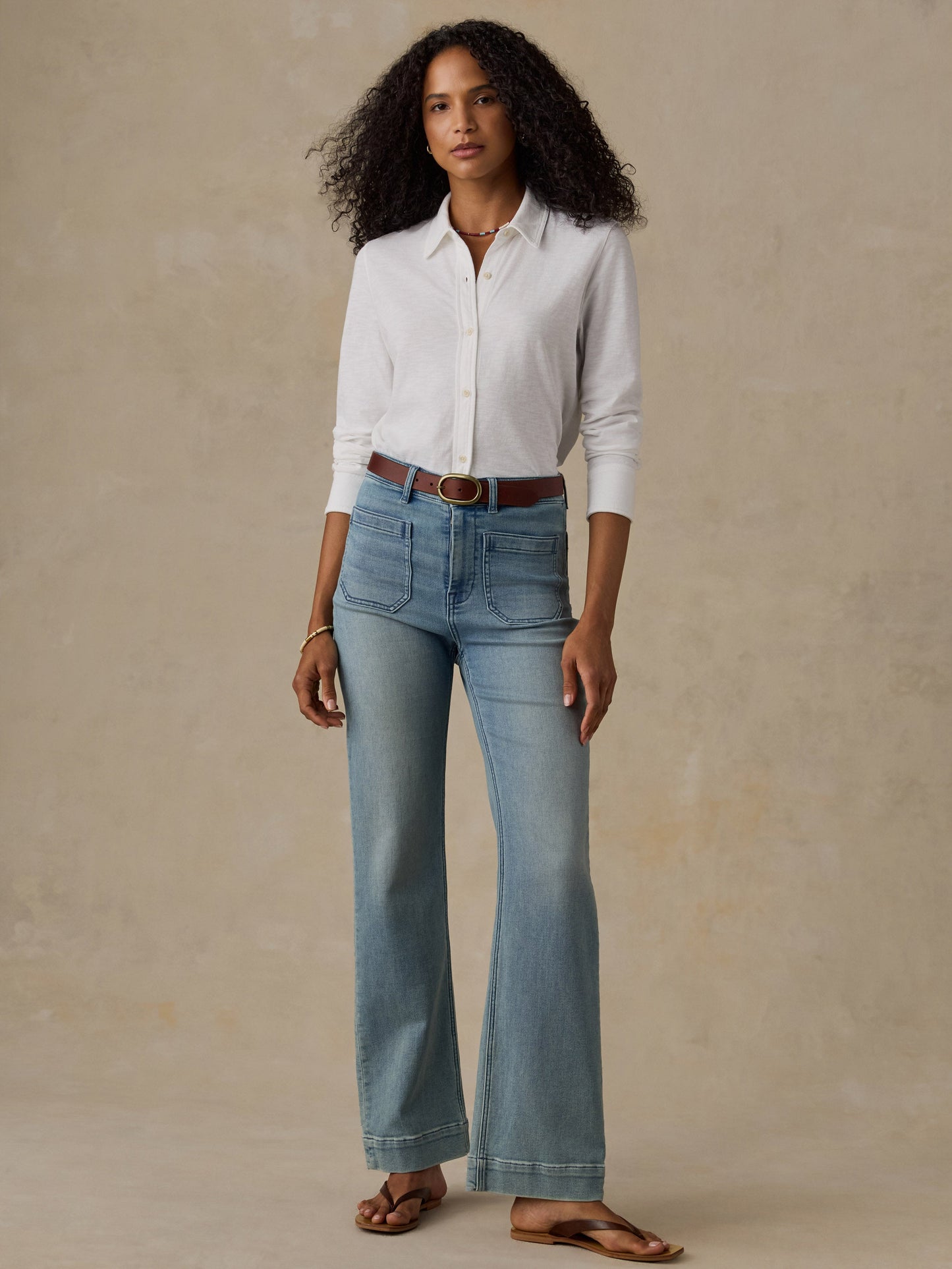 Sunwashed Knit Shirt - White