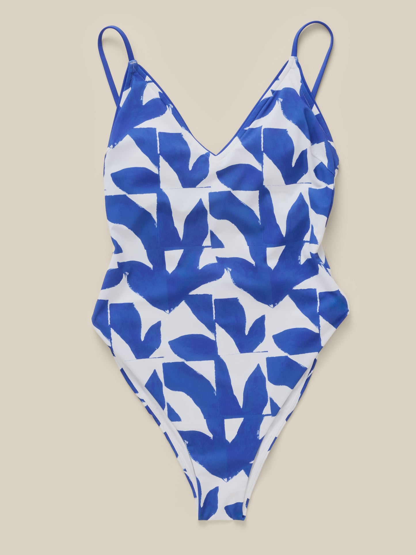 Biarritz One Piece - Summer Leaves Blue