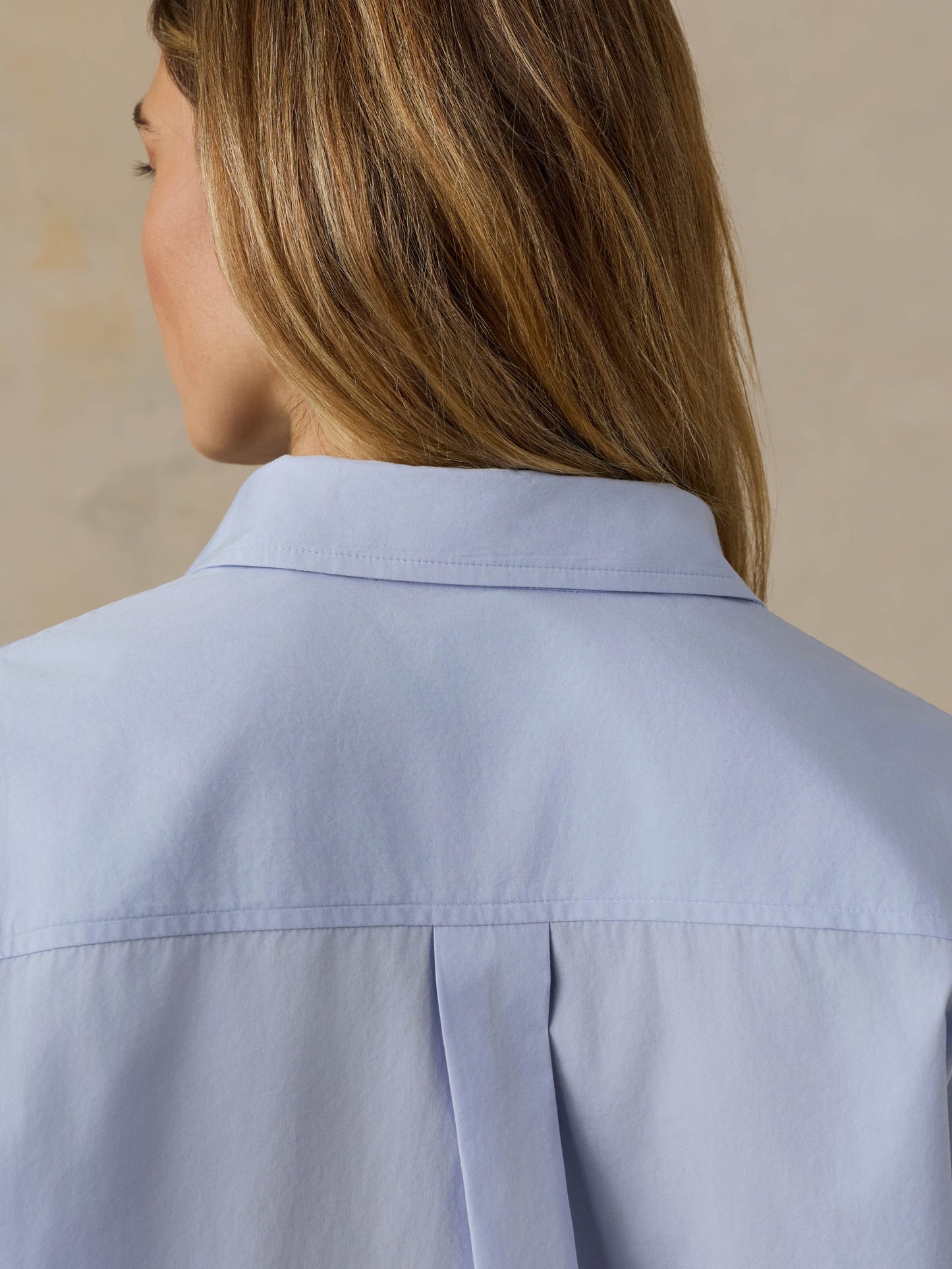 Coastal Poplin Relaxed Shirt - Blue Current