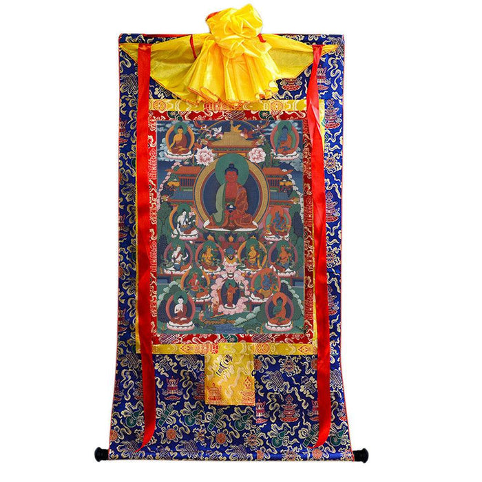 Amitabha Image - Tibetan thangka painting, view 8