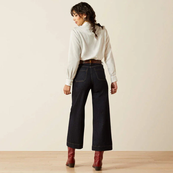 Ariat ultra high rise countryside wide leg jean for ladies