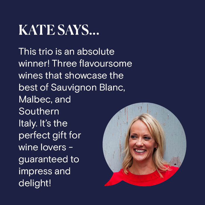 Buyer's Choice Trio: Ripe and Intense Red and White Wine Gift
