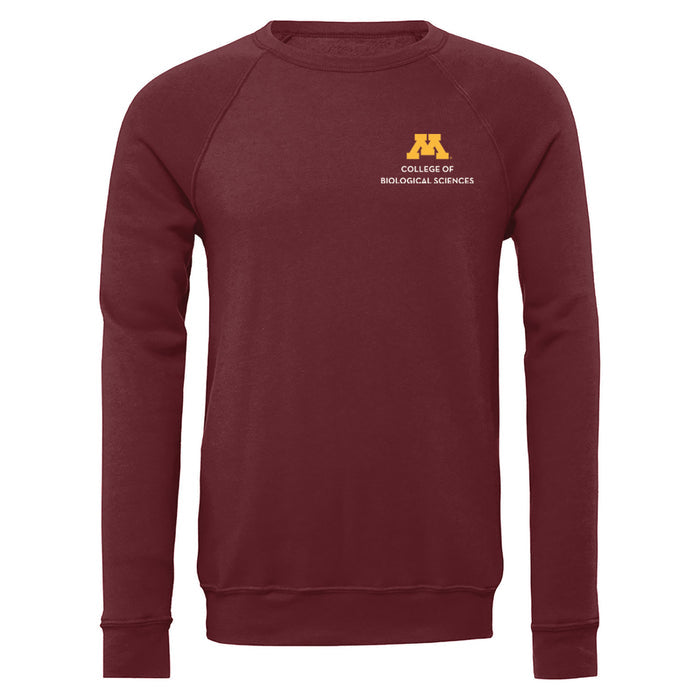 College of Biological Sciences Unisex Fleece Crewneck Sweatshirt - ships directly from maker