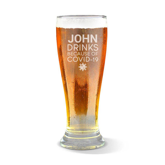 Covid Premium 425ml Beer Glass