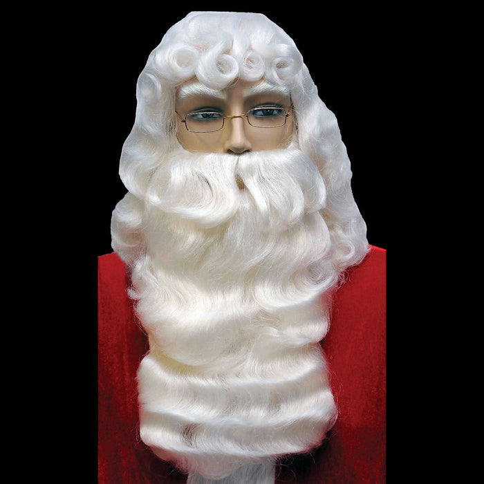 Deluxe Santa Wig And Beard Set