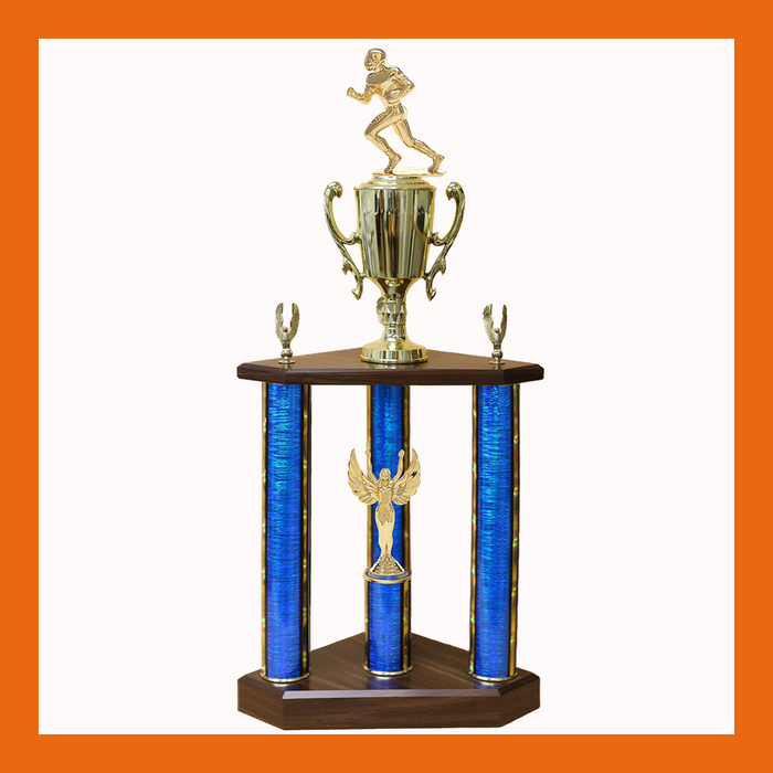 Football Three Poster Trophy
