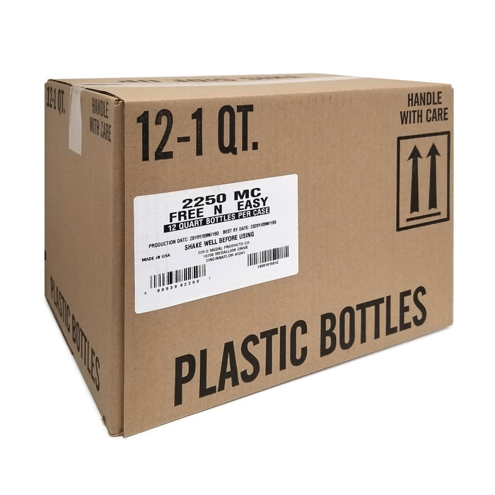 cardboard box with white label