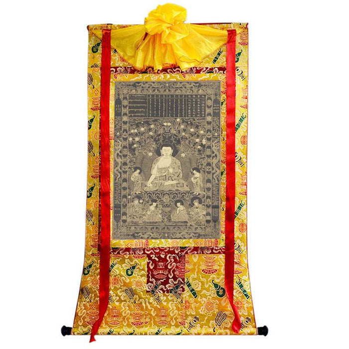 Kassapa Buddha Image - Tibetan thangka painting, view 8