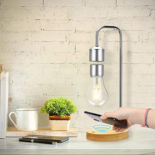 Magnetic Levitating LED Light Bulb with Wireless Charger-TopOnlineBargains.Com