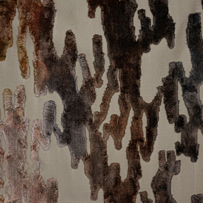 MONTEGO - PRINTED RAYON CUT VELVET JACQUARD DESIGN UPHOLSTERY FABRIC BY THE YARD