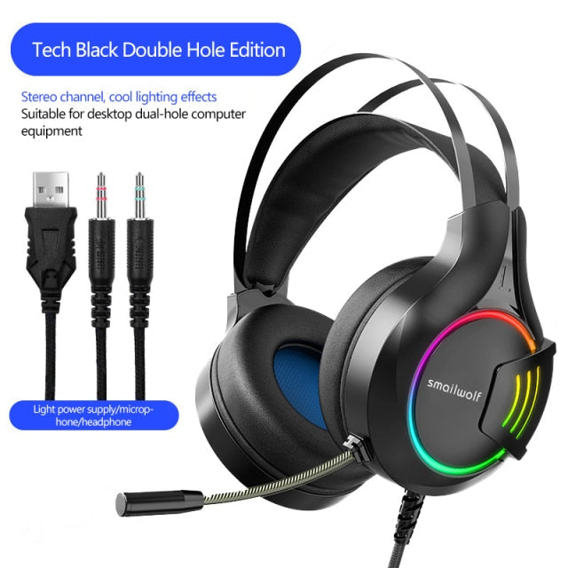 Professional Wired Gaming Headset with LED-TopOnlineBargains.Com